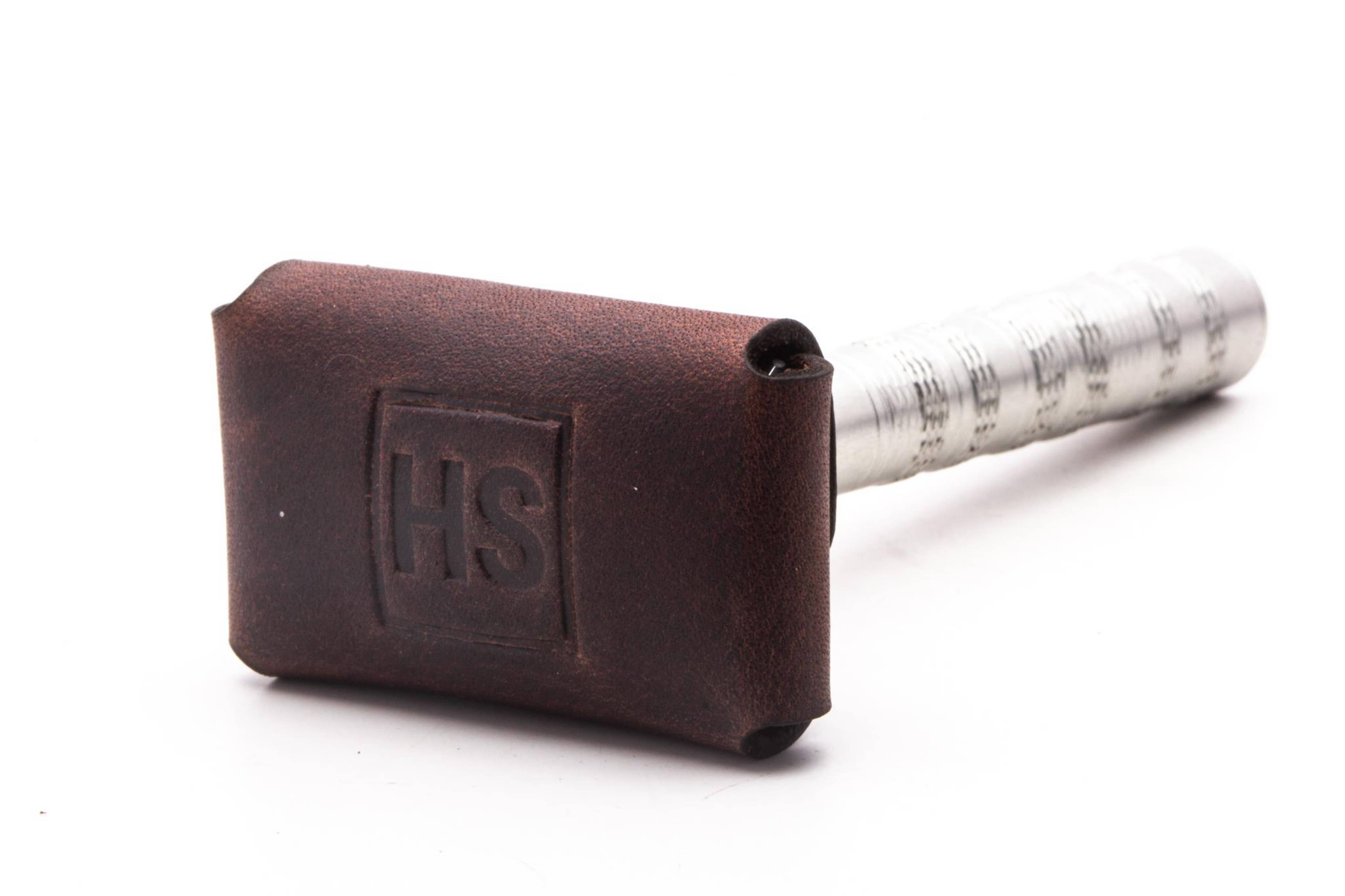 Brown Leather Razor Cover