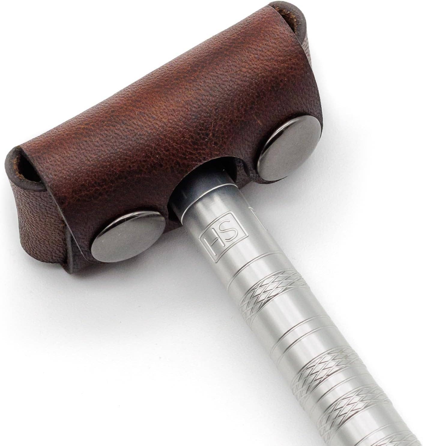 Brown Leather Razor Cover