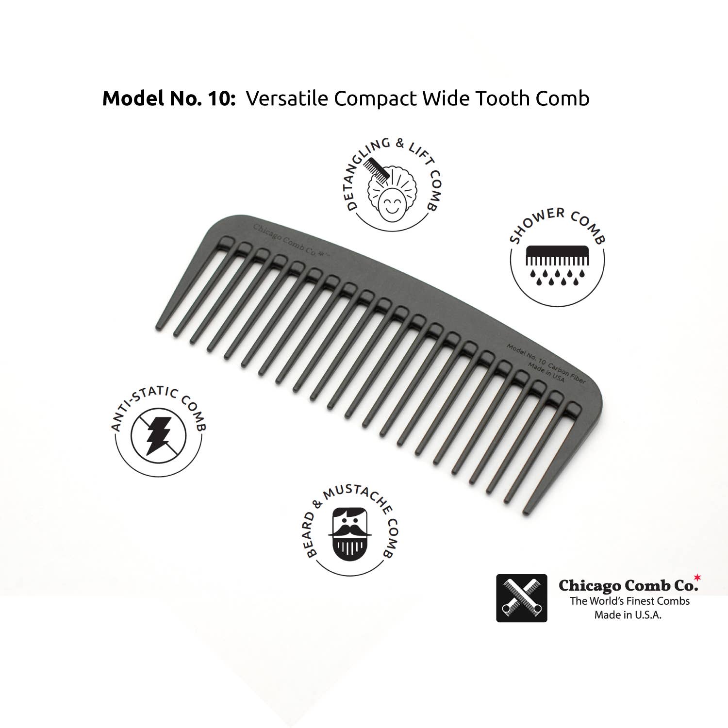 Model No. 10 Wide Tooth Comb