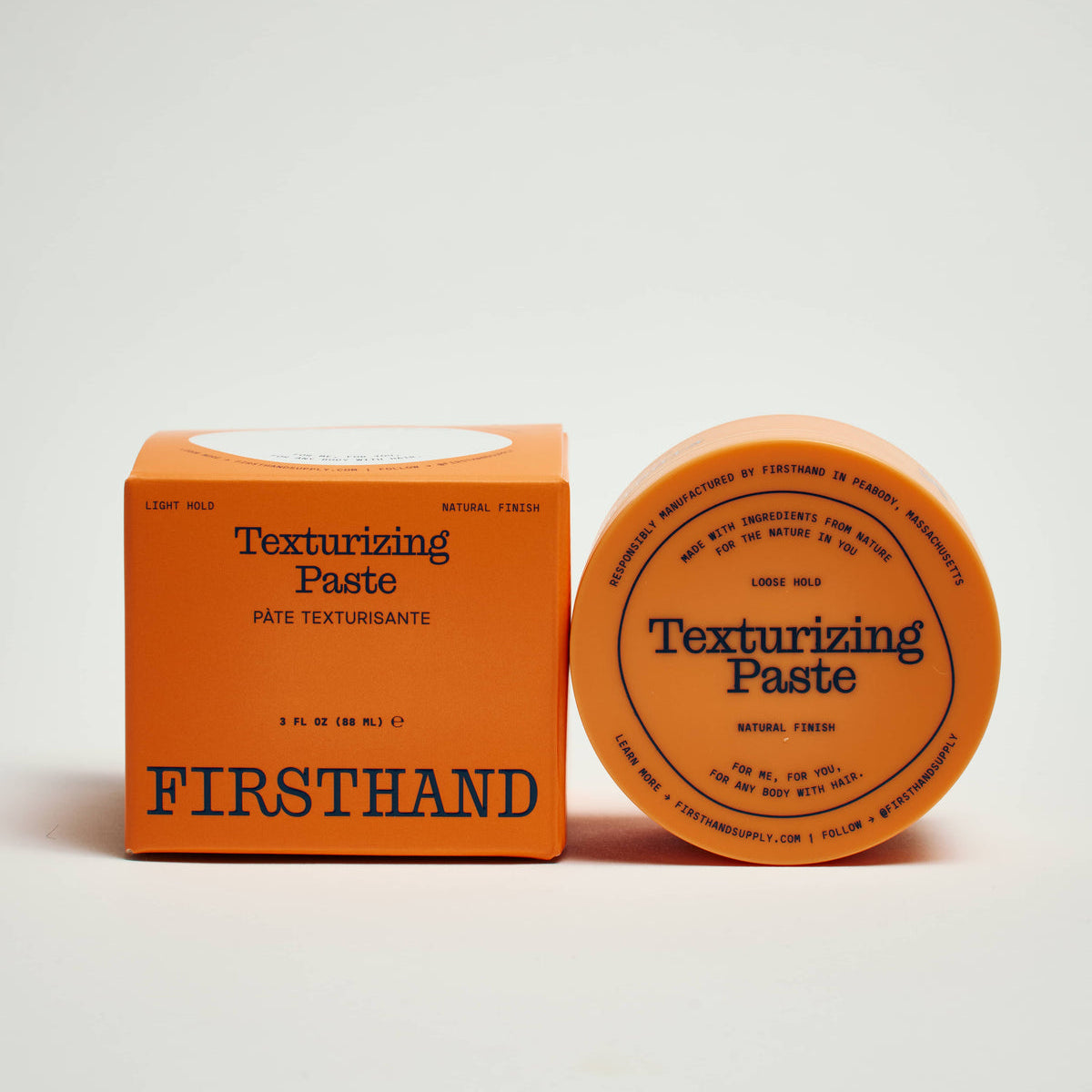 Firsthand Supply Texturizing paste jar and box with on a white background